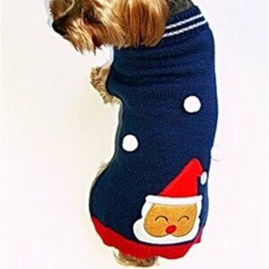 Santa in the Snow Dog Sweater - Size 14 inch - NEW!!